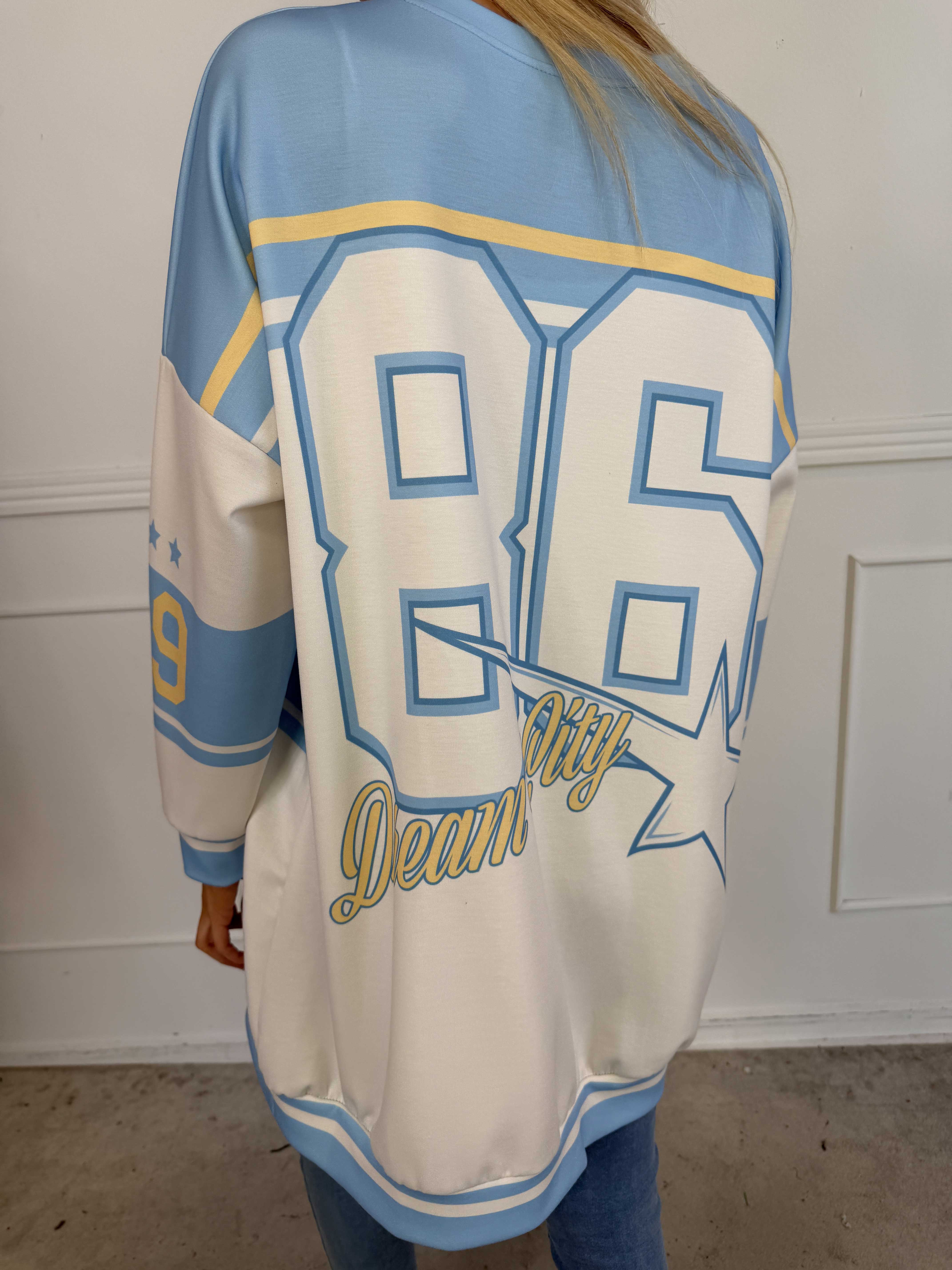 Rosaria - Joggingklänning med New York-motiv på bröstet